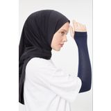 Melodi Scarf Tesettür Parmak Geçmeli Kolluk Namaz Kolluğu Lacivert