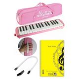 Melodika 32 Tuşlu Pembe Bez Çantalı 1 Adet Müzik Defteri A4 Plastik Kapak 40 Yaprak Spralli 1 Adet Hortumlu Melodika Askılı Taşıma Kulplu Okul Öğrenci
