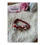 MeloKids Kiraz Desenli Kedi ve Küçük ırk Köpek tasması