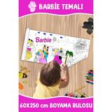 Melolisa Barbie Temalı Dev Boyama Rulosu 60X250 cm