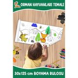 Melolisa Orman Aktivite Rulo Boyama Kağıdı - 30 cm x 1,25 Metre Metre Rulo - Beyaz - 1 Adet