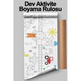 Melolisa Unicorn Dev Boy Tek Boynuzlu At Boyama 62cm X 2.5 Mt Aktivite Rulo Boyama Kağıdı