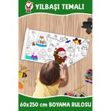 Melolisa Yılbaşı Temalı Dev Boyama Rulosu Happy New Year Roll Bebek Ve Çocuk Için 60x250 Cm Aktivite Kağıdı