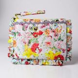 Melomel Flower Mommy Bag Çok Amaçlı Anne Bebek Plaj Çantası - STD - --Mavi