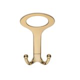 Melon Açik Portmanto Askısı, Metal Vestiyer Askısı, 41 Gr, Dolap ve Duvar Askılığı, Altin (Vidalı)