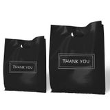 MelonArt 200 Adet Teşekkür Çantası, Perakende Ürün Çantaları Toplu 9x10 ve 12x15, Plastik Alışveriş Butik Çantaları 2,36 Mil Hediye Çantaları, Butik, Parti Hediyesi, Giysiler için Yeniden Kullanılabilir