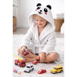 MELONIE Sevimli Panda Figürlü Kapüşonlu Bebek Çocuk Bornozu