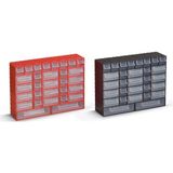 Melonika Portbag PH02 Hobby Çekmece Seti Kırmızı - Altın