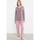 Melonika Sementa 76413 Leopar Kombinli Pijama Takımı - Pembe