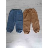 melosh Bebek Beli Lastikli Ikili Müslin Pantolon - 3 - 6 Ay - Açık Indigo