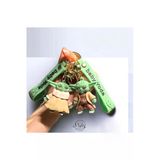 Mel's Accesoriess Lüks Üç Boyutlu Silikon Baby Yoda Çift (2 Ad.) Anahtarlık Çanta Aksesuarı Ve Çocuk Oyuncağı