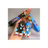 Mel's Accesoriess Lüks Üç Boyutlu Silikon Süper Kirpi Sonic Çift (2 Ad.) Anahtarlık Çanta Aksesuarı Ve Çocuk Oyuncağı
