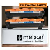 Melsan Brother MFC-1810 Toner Ikili Paket Yüksek Kapasite Muadil - Siyah - 0,5