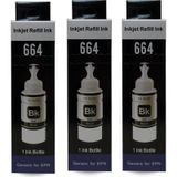 Melsan Epson Ecotank L386 Uyumlu Siyah Uyumlu Mürekkep 3x70 Ml Toplam 210 Ml
