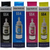 Melsan Epson Uyumlu Ecotank L220 Mürekkep Takım 4 Renk Muadil - Siyah - Sarı - Magenta - Cyan