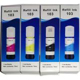 Melsan For Epson Ecotank L3150 Mürekkep Muadil Set 4 Renk Takım - Siyah - Sarı - Magenta - Cyan