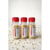 Melt Pastry Kitchen Pasta Süsleme Şekeri Arjantin 3lü Set(2mm,4mm,8mm) Gold Altın Rengi 45X3 Gr. Sprinkles