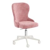 Meltem 3010 New Classy Beyaz Pembe Genç Odası Amortisörlü Tekerlekli Çalışma Sandalyesi