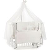 Meltem Smart Bambino Sallanır Ahşap 70x110 cm Beyaz Ekru Anne Yanı Beşik
