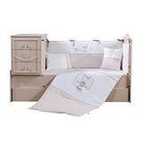 Meltem Smart Pretty Pembe Nakışlı Pamuklu Bebek Uyku Seti - 80x140 cm