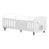 Meltem Smart Sweet Two Bear Çocuk Odası Montessori Karyola 90x190 Cm + YATAK HEDİYE Beyaz