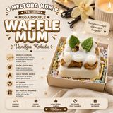 Meltora Mega Double Waffle Serisi Vanilya Kokulu Dekoratif Waffle Mum – El Yapımı Soya Mum