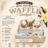 Meltora Mini Double Waffle Serisi Vanilya Kokulu Dekoratif Waffle Mum – El Yapımı Soya Mum