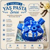 Meltora Yaş Pasta Serisi Vanilya Kokulu Yaş Pasta Mum – El Yapımı Dekoratif Soya Mum