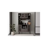 melura home 120 Cm Kahve Ünitesi - Kahve Köşesi Panjur Kapak %100 Mdf Çok Amaçlı Dolap