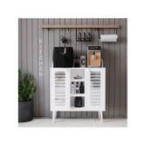 Melura Home Kahve Köşesi %100 Mdf Lake Ahşap Ayak Çok Amaçlı Dolap