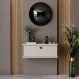 Melura Home Lunaris Dresuar %100 Mdf Kapaklı Duvara Monte - Bej