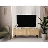 Melura Home Lunaris Tv Ünitesi - Tv Sehpası 160 Cm %100 Mdf Lake Ahşap Ayaklı Meşe