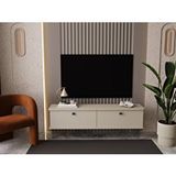 Melura Home Lunaris Tv Ünitesi - Tv Sehpası 160 Cm Duvara Monte %100 Mdf Bej