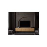 melura home MELURA TV ÜNİTESİ 180 CM 3 KAPAKLI %100 MDF DUVARA MONTE