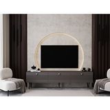 Melura Home Melura Tv Ünitesi - Tv Sehpası 180 Cm %100 Mdf Lake Ahşap Ayaklı Gri