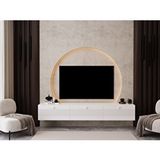 Melura Home Melura Tv Ünitesi - Tv Sehpası 180 Cm Duvara Monte %100 Mdf Beyaz