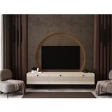 Melura Home Melura Tv Ünitesi - Tv Sehpası 200 Cm Duvara Monte %100 Mdf Bej