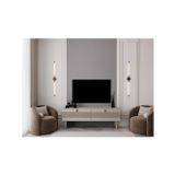 Melura Home Tv Ünitesi - Tv Sehpası 140 Cm %100 Mdf Lake Ahşap Ayaklı