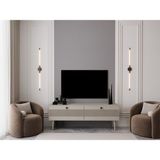 Melura Tv Ünitesi - Tv Sehpası 140 cm %100 Mdf Lake Ahşap Ayaklı - Bej