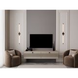 Melura Tv Ünitesi - Tv Sehpası 160 cm Duvara Monte %100 Mdf - Bej