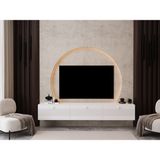 Melura Tv Ünitesi - Tv Sehpası 180 cm Duvara Monte %100 Mdf - Beyaz