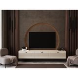 Melura Tv Ünitesi - Tv Sehpası 200 cm Duvara Monte %100 Mdf - Bej
