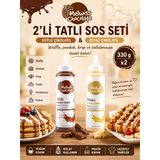 Melwiss Chocolate 2’Li Tatlı Sos Seti Sütlü Ve Beyaz Çikolata Sosu 330 Gr X 2