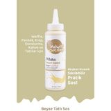 Melwiss Chocolate Beyaz Tatlı Sos 330 G - Waffle Krep Pankek Sosu - 330 gr