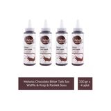 Melwiss Chocolate Bitter Tatlı Sos 330 G - Waffle & Krep & Pankek Sosu X 4 Adet