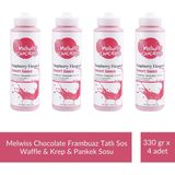 Melwiss Chocolate Frambuaz Aromalı Tatlı Sos 330 G - Waffle & Krep & Pankek Sosu x 4 Adet - 330 gr