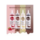 Melwiss Chocolate Sos 330 gr Waffle-Krep-Pankek Sosu Karma Set 4 lü