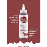Melwiss Chocolate Sütlü Tatlı Sosu 330 Gr - Waffle Krep Pankek Sosu