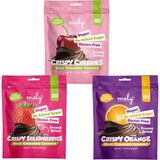 Mely Glutensiz Seker Ilavesız Vegan Cıkolata Kaplı Freeze Drıed Vişne, Freeze Drıed Çilek, Freeze Drıed Portakal 50GR x 3 Adet - 50 gr