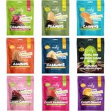 Mely Glütensiz Şeker Ilavesiz Vegan Çikolata - Karma Atıştırmalık Paketi 50 gr x 9 Adet - 450 gr